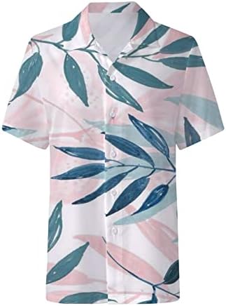 מיאשוי ארוך שרוול חולצות לנשים מקרית נשים קיץ הוואי חולצות רך מגניב פרחוני הדפסת פסים שלושה רבעון שרוול