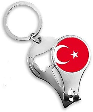 דגל לאומי טורקיה אסיה קאנטרי ציפורניים ניפר טבעת מפתח בקבוקי שרשרת פתיחה