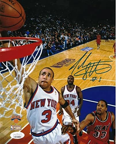 ג'ון סטארקס ניו יורק ניקס JSA פעולה מאומתת פעולה חתומה 8x10 - תמונות NBA עם חתימה