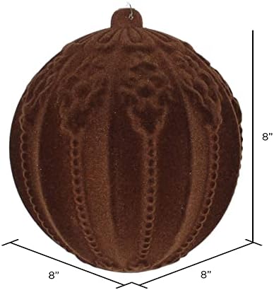 ויקרמן 8 שוקולד נוהר קישוט כדור מובלט