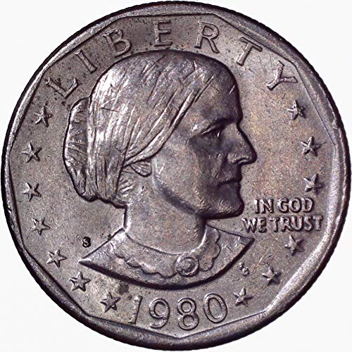 1980 S Susan B. Anthony דולר $ 1