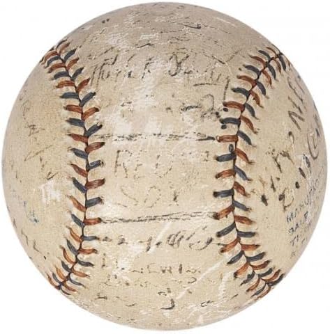היסטורי 1912 בוסטון רד סוקס אלוף העולמי של קבוצת האלופות החתמה על בייסבול JSA COA - כדורי בייסבול חתימה