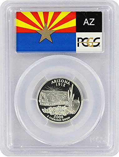 2008 רבע הוכחת הכסף של מדינת אריזונה PR-69 PCGS