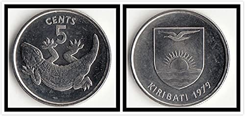 אוקיאניה קסילבאס 5 נקודות מטבעות 1979 מהדורה אוסף מתנות מטבעות זרים