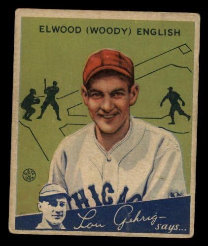 1934 Goudey 4 Elwood Englen Chicago Cubs Cubs