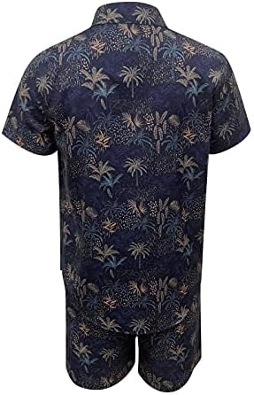 חליפות חולצה הוואי של Xiloccer Hawaiian 2021 תלבושת קיץ גברים מגברים גברים מזדמנים לגברים, חליפות חוף לחוף 2 חלקים מתנה מתנה מתנה