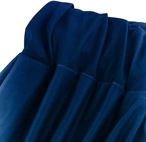 מכנסי נשים HDZWW פלוס גודל רופף צבע מוצק רחב רגל רחב קיץ מותניים אלסטיים נוחים מגניבים