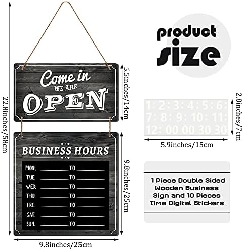 שעות עסקים שלט חנות שעות חנות תלייה פתוחה וסגורה שלט דו צדדי שלט עסק