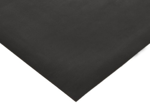 גיליון גומי סיליקון מוצק, 0.010 עבה, 36 x 36 , 20a דורומטר, שחור