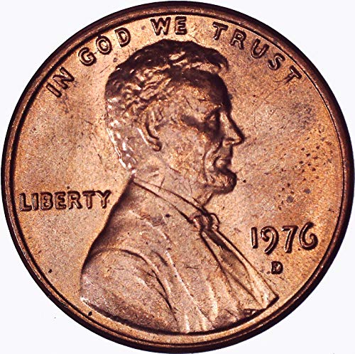 1976 D Lincoln Memorial Cent 1C על לא מחולק