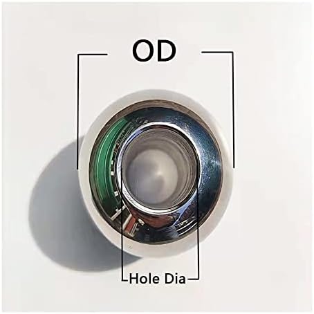 קרפ מוצק נירוסטה כדור דרך חור OD 10 11 12 12.7 14 15 16 ~ 60 ממ כדור פלדה קידוח לאביזרי חומרת מכונות