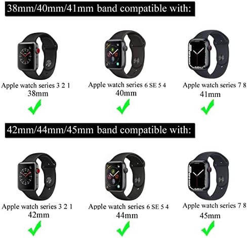 רצועת קרסול ניילון מתכווננת לתואם לסדרת Apple Watch 3 2 1 38 ממ/42 ממ, Apple Watch Series 6 SE 5 4 40 ממ/44 ממ, Apple Watch Series 8 7