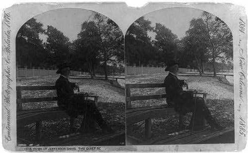 צילום היסטוריים: תמונה של סטריאוגרפיה, בית, ג'פרסון דייוויס, שקט מנוחה, בובואר, בילוקסי, מיסיסיפי